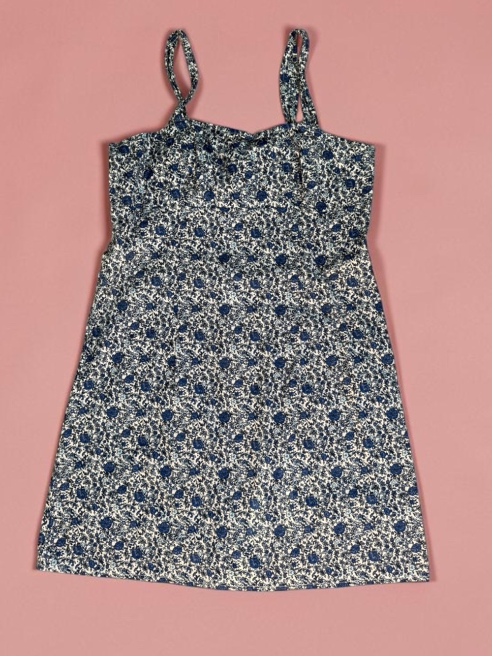 🫶🏻 Jalate Navy Floral Sundress with Spaghetti Straps Juniors 9
